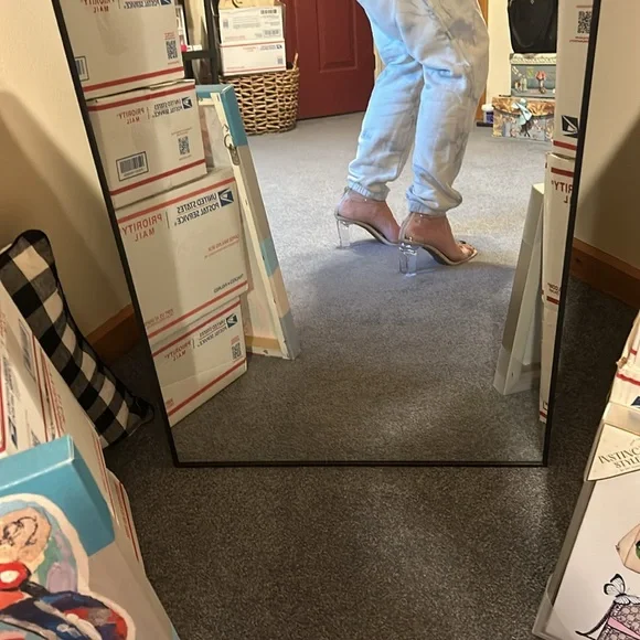 INC makennap clear call heel shoes NEW - Picture 9 of 11